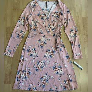 Cross-Tie floral dress